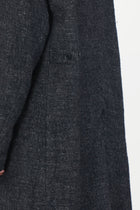 chesterfield coat wool linen charcoal