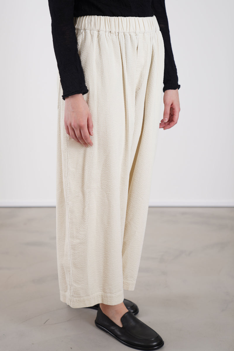 corduroy sarrouel pants ivory