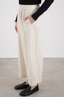corduroy sarrouel pants ivory