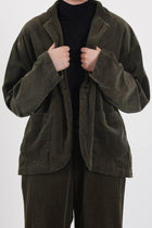 corduroy tailored jacket khaki