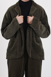 corduroy tailored jacket khaki