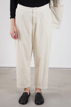 corduroy tapered pants ivory