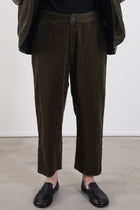corduroy tapered pants khaki