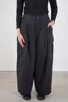 cotton grosgrain cargo pants dark brown