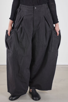 cotton grosgrain cargo pants dark brown