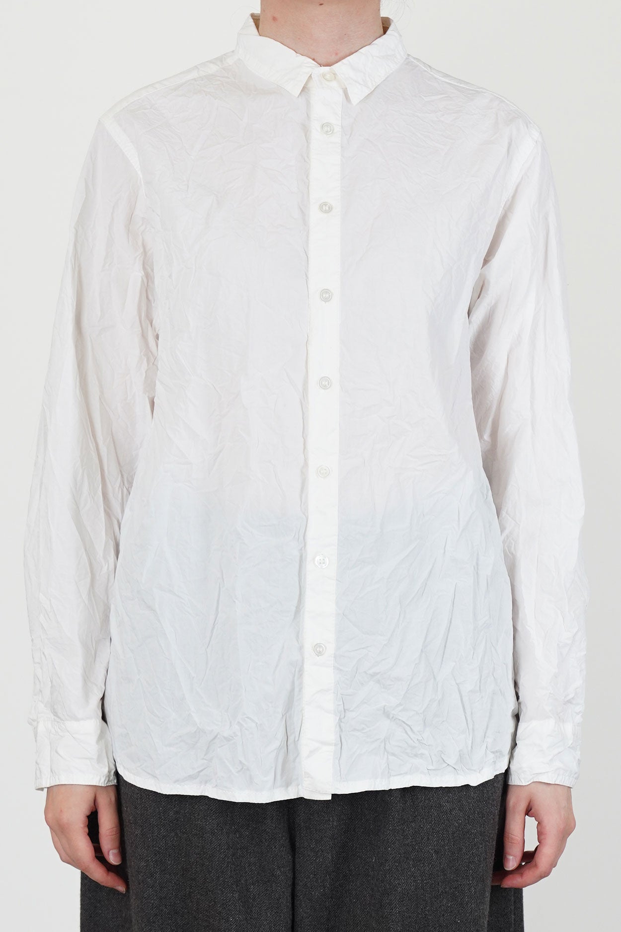 cotton typewriter standard shirt white