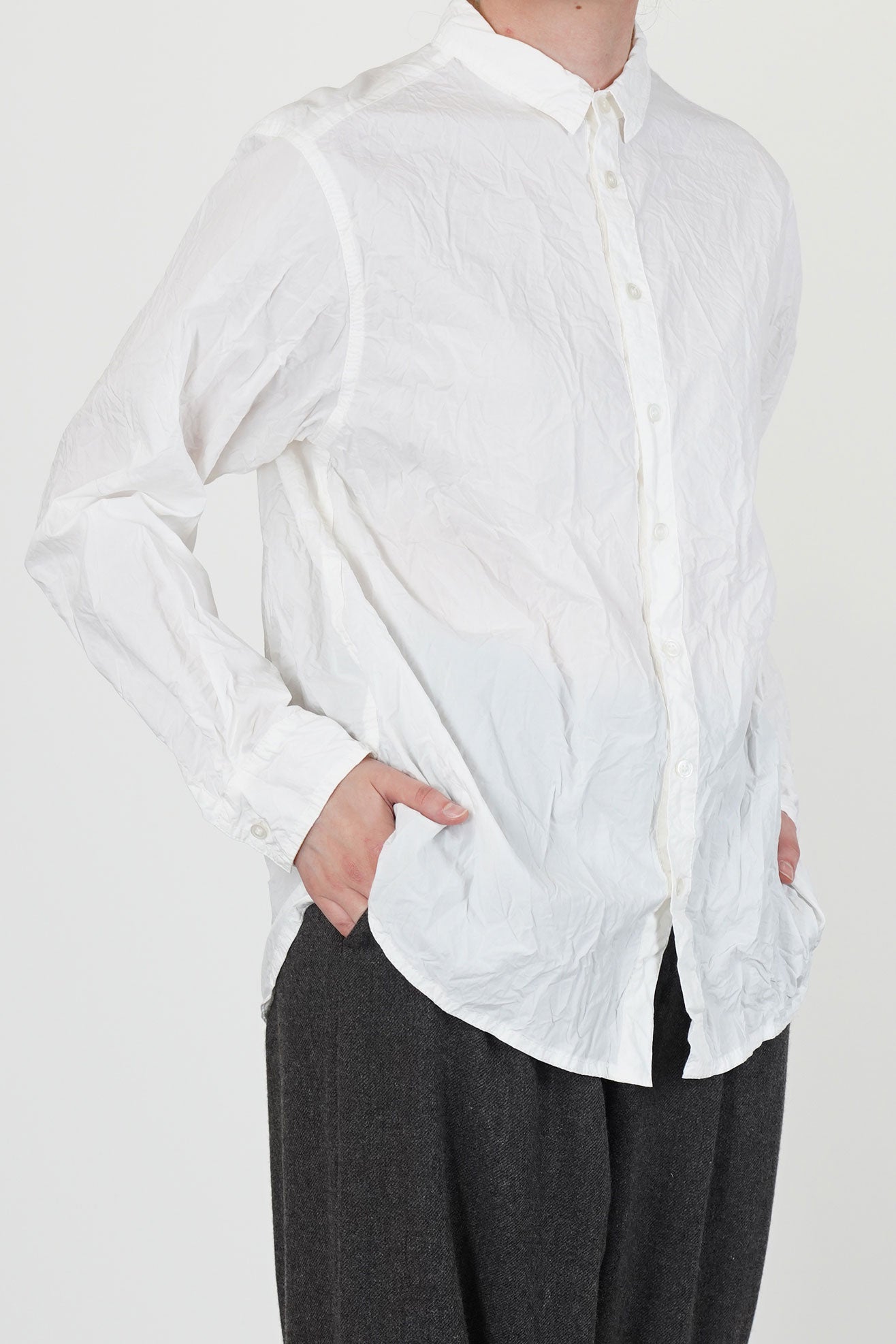 cotton typewriter standard shirt white