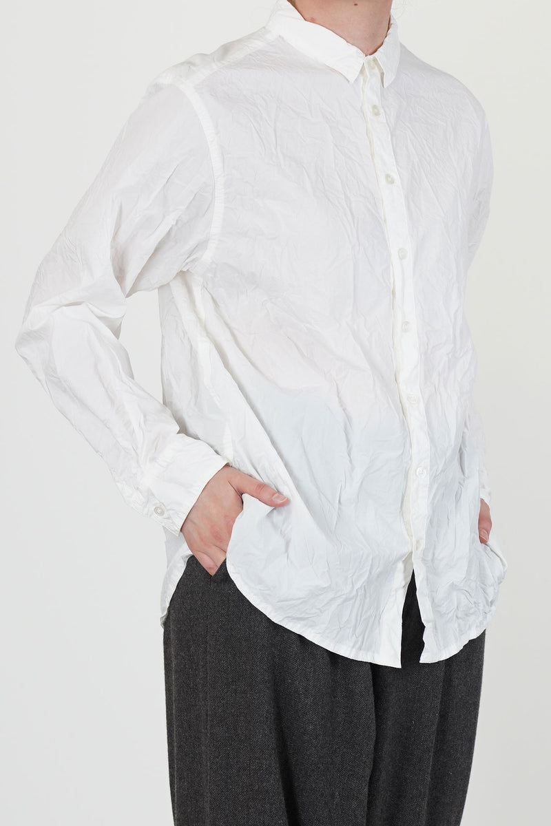 cotton typewriter standard shirt white
