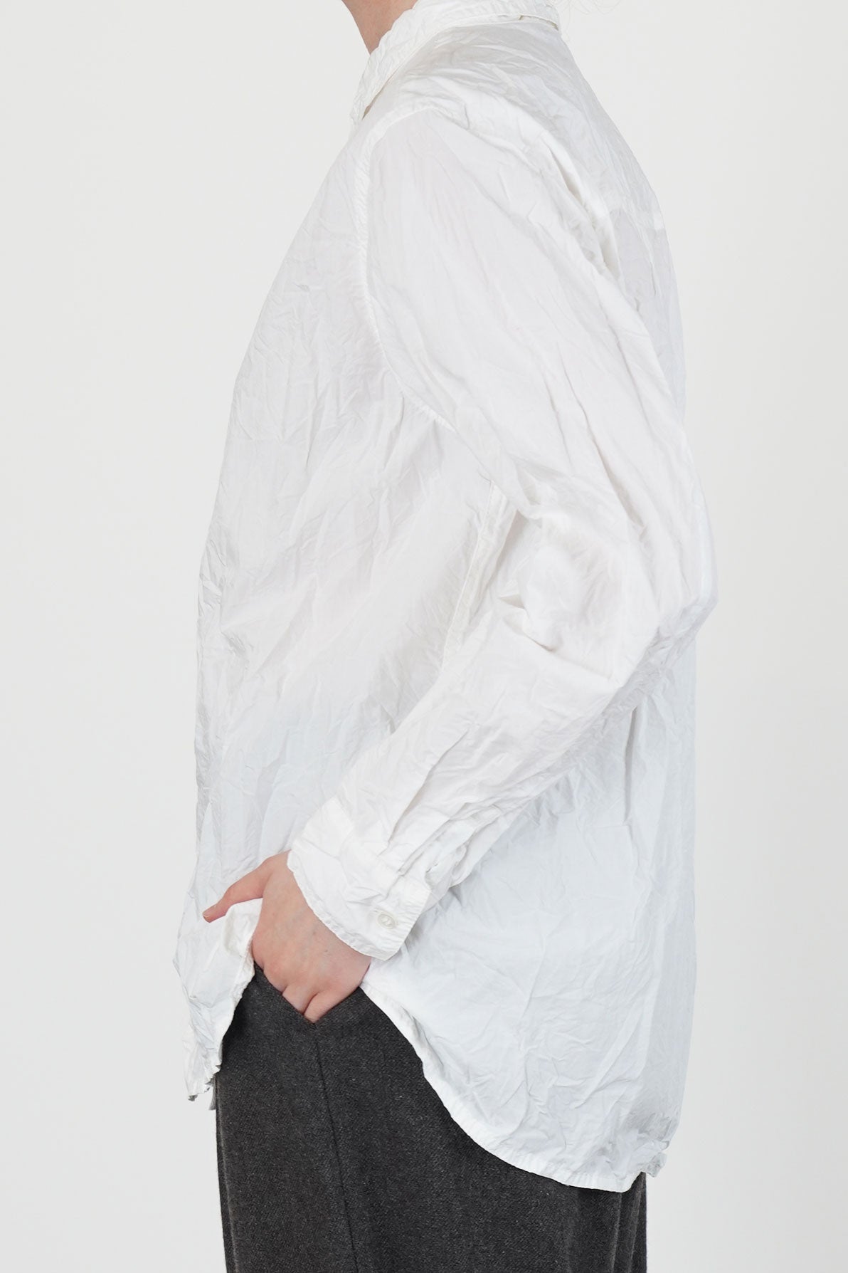 cotton typewriter standard shirt white