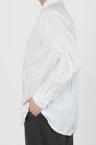 cotton typewriter standard shirt white