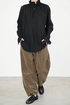 cropped balloon pants beige