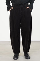 cropped balloon pants brown