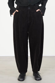 cropped balloon pants brown