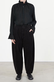 cropped balloon pants brown