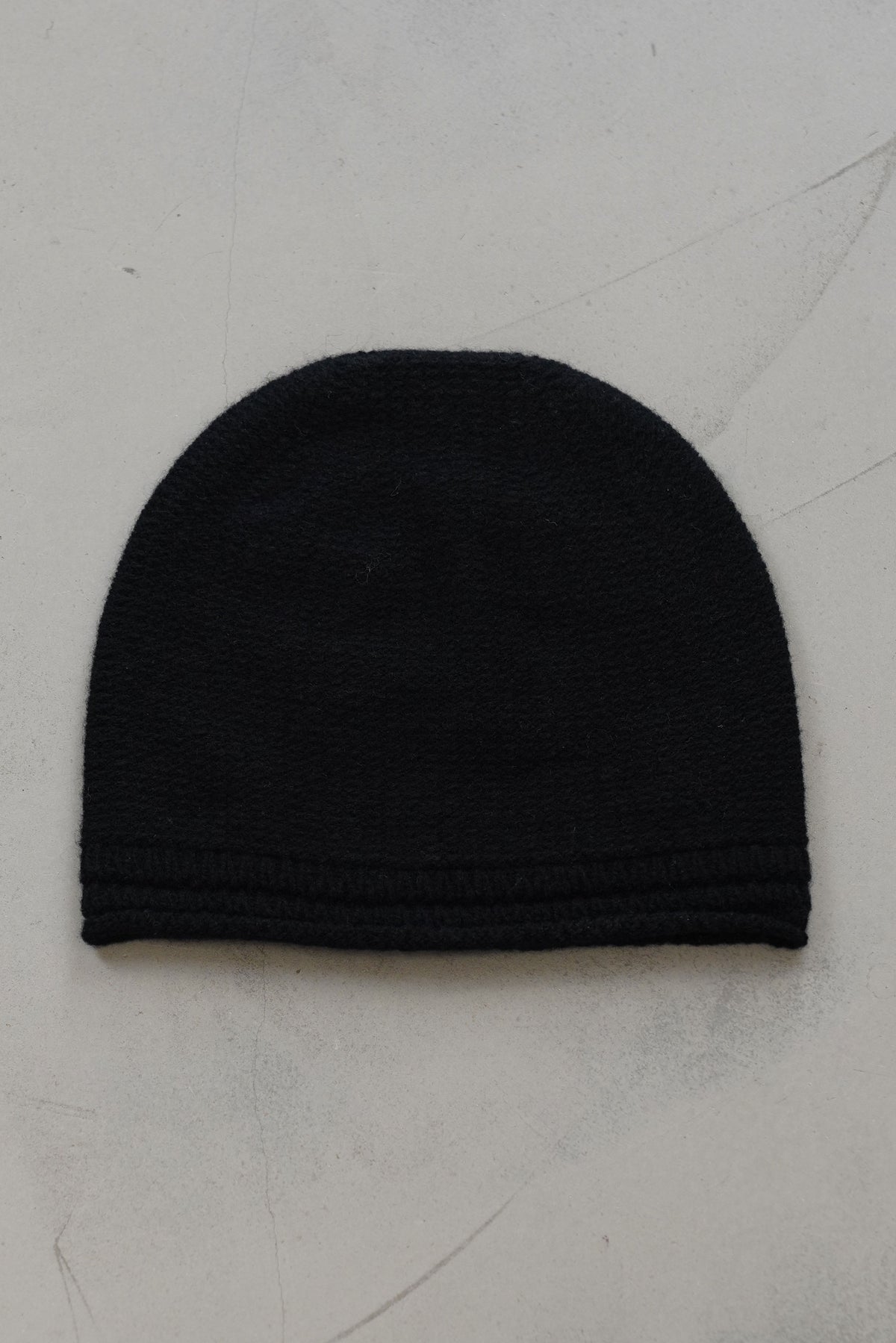 knit beanie wool cashmere black