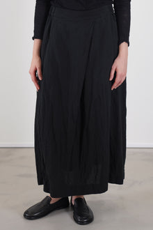 natural washed skirt black