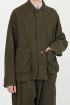 relaxed coverall jacket khaki