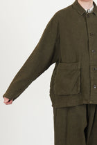 relaxed coverall jacket khaki
