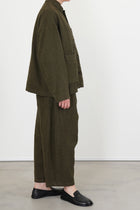 relaxed coverall jacket khaki