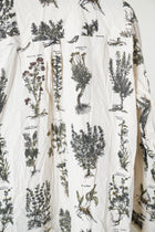 relaxed herbal print shirt ivory