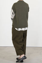 sleeveless vest wool cashmere khaki