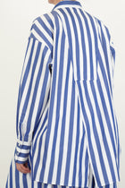 typewriter big shirt blue stripes