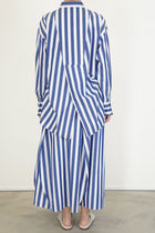 typewriter big shirt blue stripes