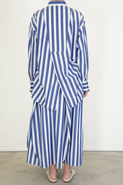 typewriter big shirt blue stripes