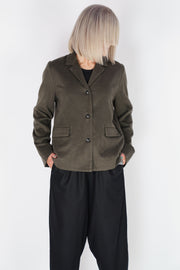 cashmere blazer moss