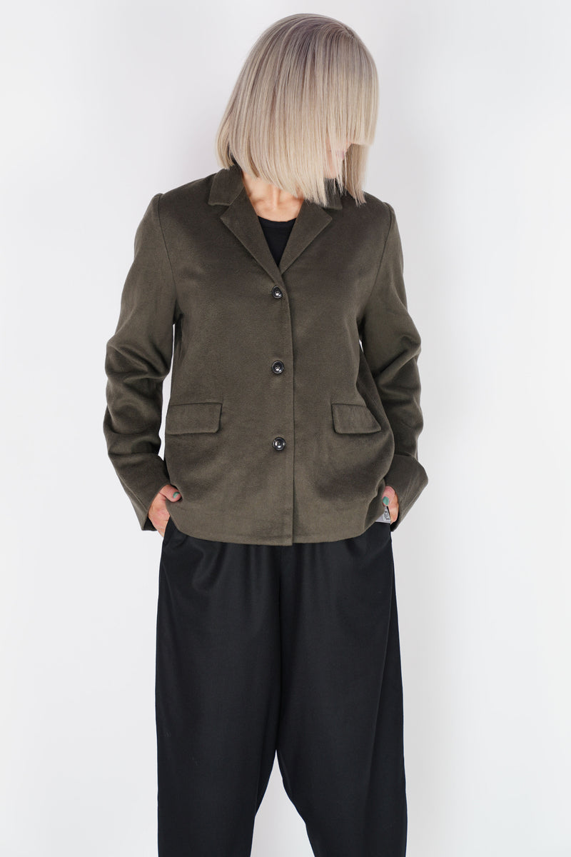 cashmere blazer moss