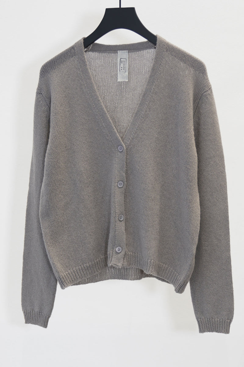 cashmere cardigan greige
