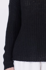 cashmere turtleneck knit black