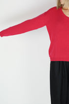 cashmere v-neck sweater kiss