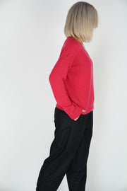 cashmere v-neck sweater kiss
