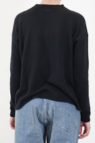 cotton silk cashmere sweater black