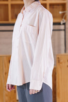cotton and silk collar shirt girl's pink