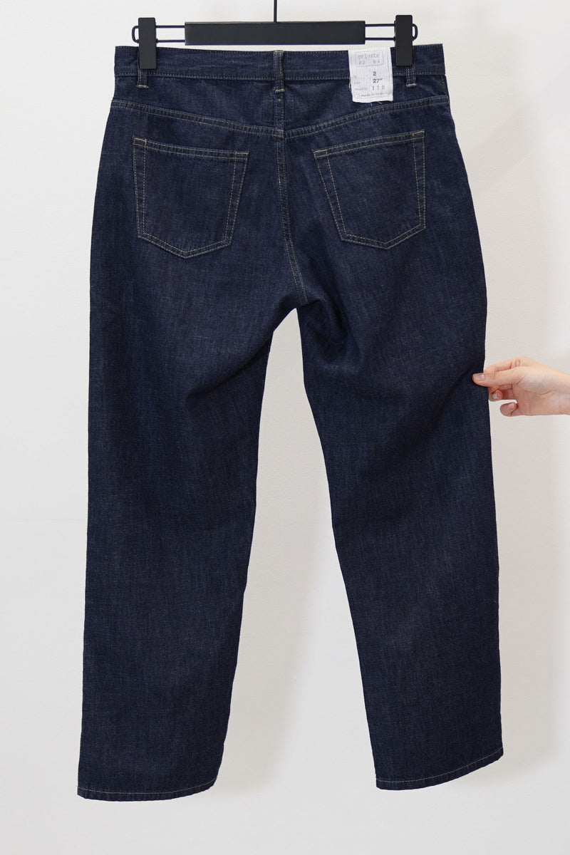 cropped jeans dark blue