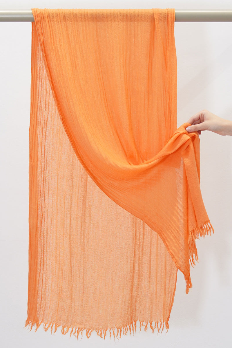 handwashed slow cashmere scarf sunset