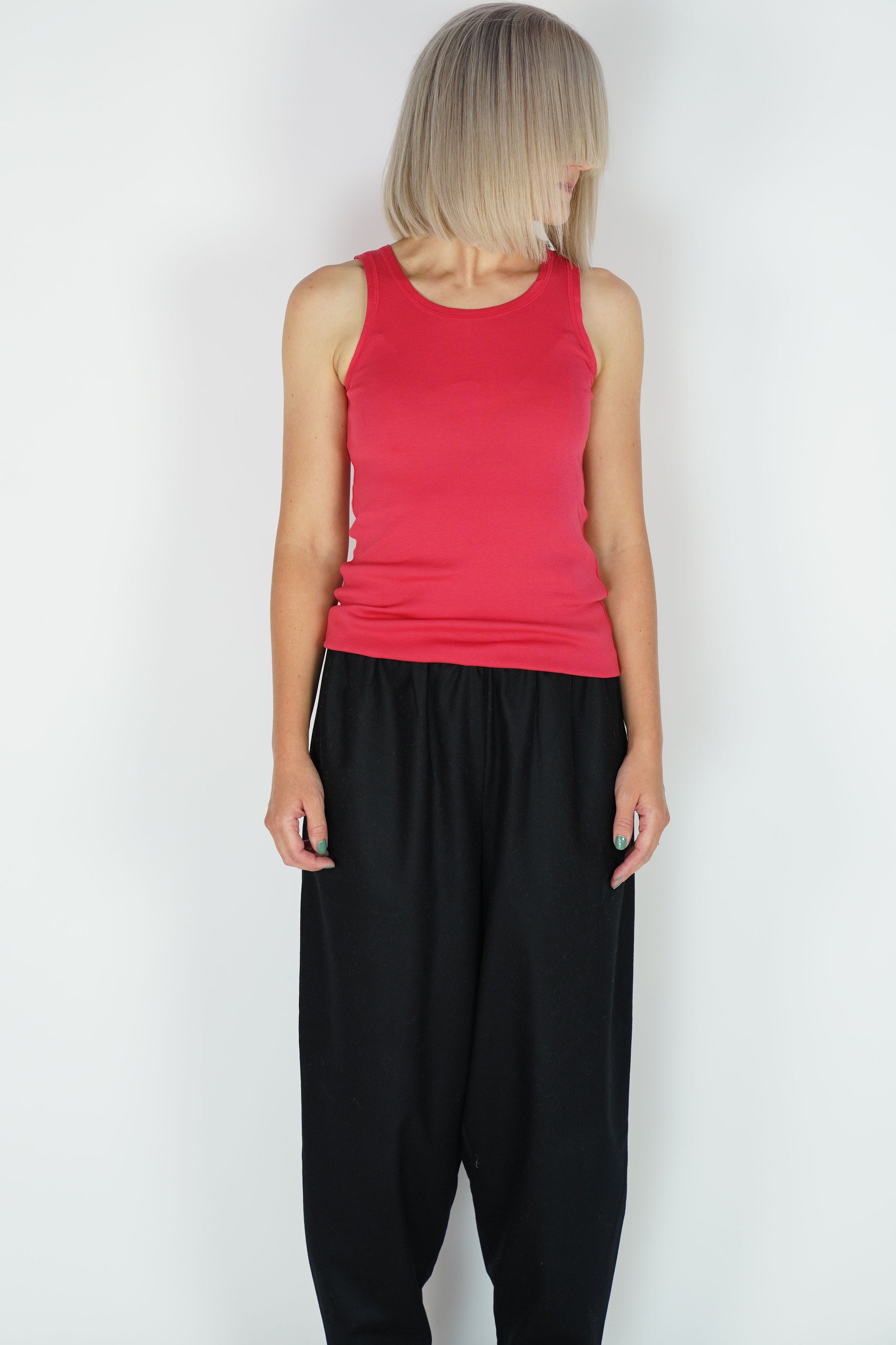 washed cotton singlet kiss