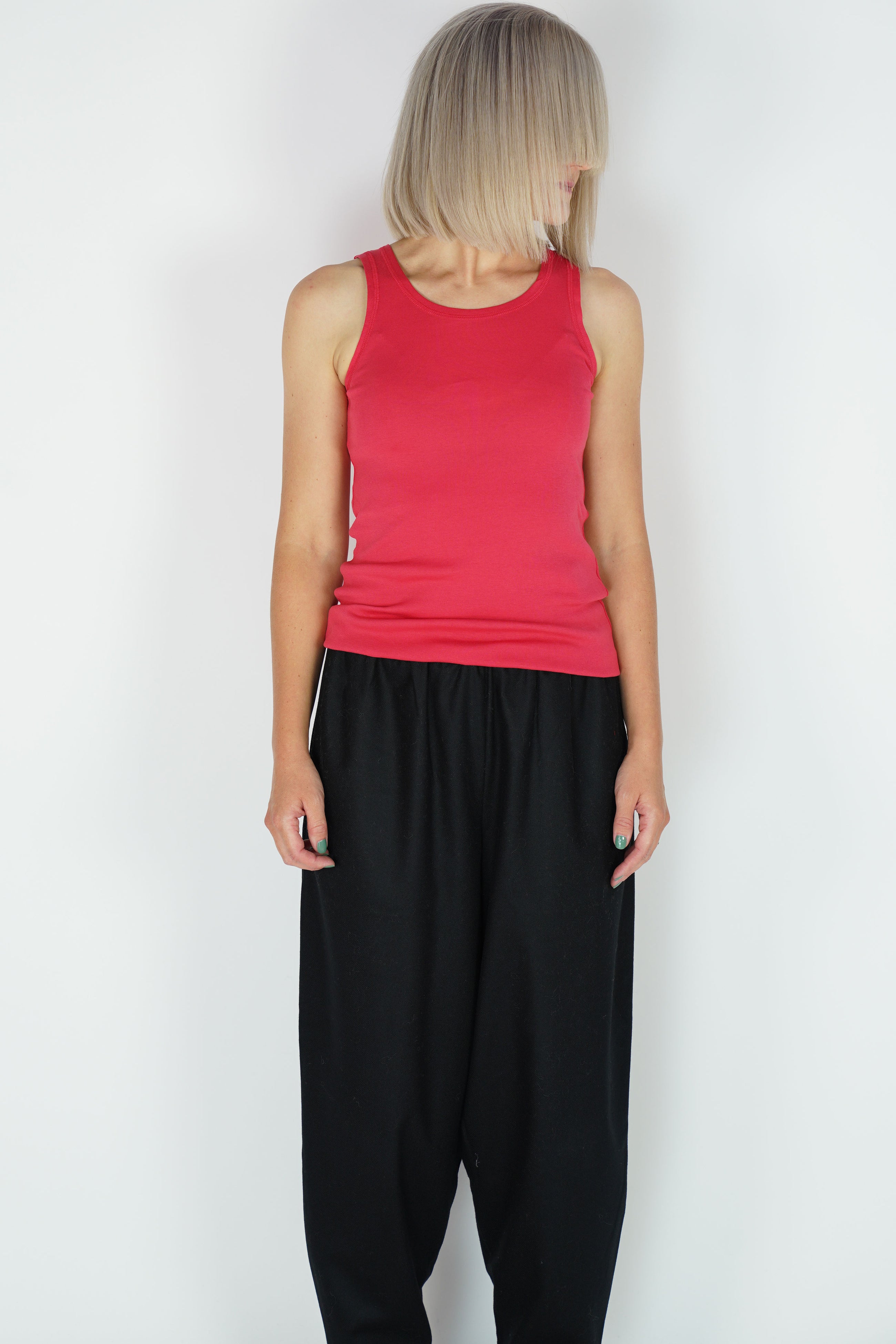 washed cotton singlet kiss