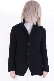 balmy jacket wool overdyed black