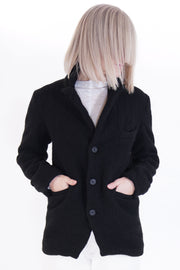 balmy jacket wool overdyed black