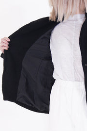 balmy jacket wool overdyed black