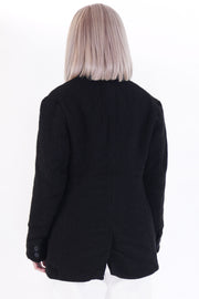 balmy jacket wool overdyed black