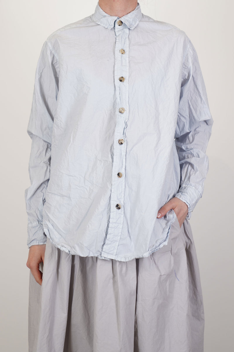 big shirt short crispy cotton limestone