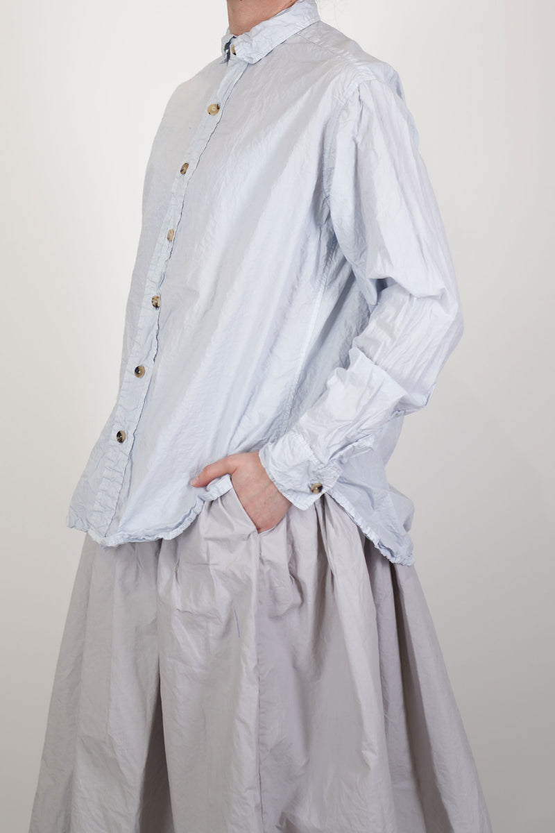 big shirt short crispy cotton limestone