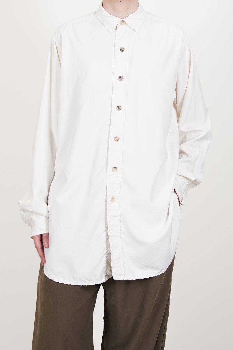 big shirt silk mother of pearl