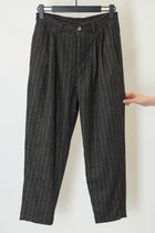 couching pant stripe wool grey