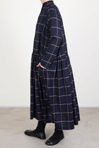 d dress wool fine check blue
