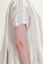 dress pt linen stripe